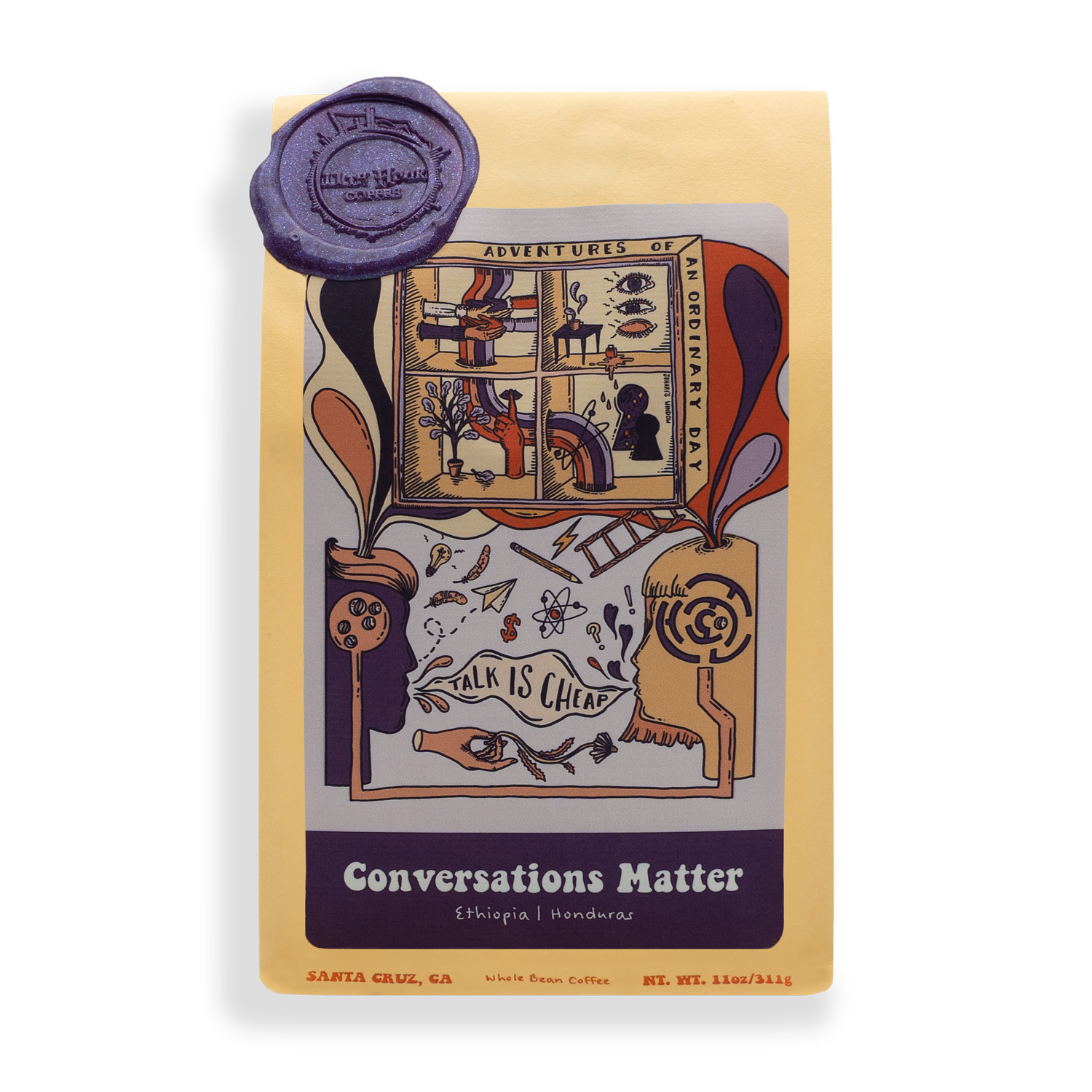 Conversations Matter bag of coffee/product photo from 11th Hour Coffee