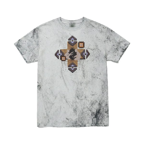 11th Hour X H.S.A Tie-Dye Tee Grey Shirt/product photo from 11th Hour Coffee